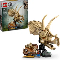 Jurassic World Dinosaur Fossils:Triceratops Skull Model Set76969 building block-image-5