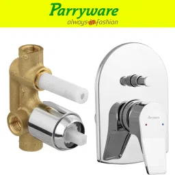parryware Aqua concealed Diverter Body with Concealed Upper Part set of 4 pic 264 Agate Diverter with upper trim | Hot and Cold water Mixer | Complete set Diverter Faucet image 5