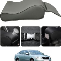 Universal Grey Arm Pain Releif Armrest/Handrest With Phone Holder For Car-176 Car Armrest Cover-image-71