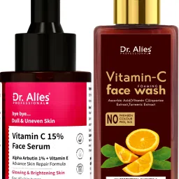 15% Vitamin C Face Serum With Vitamin c facewash | Skin Brightening | Dark Spots | Anti-Aging Combo-image-7