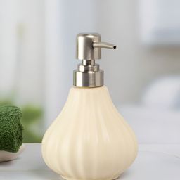 Kookee Off White Abstract Ceramic Soap Dispenser image 4