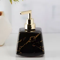 Kookee Black Abstract Ceramic Soap Dispenser image 3