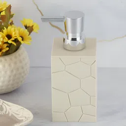Kookee Off White Abstract Printed Soap Dispenser image 4