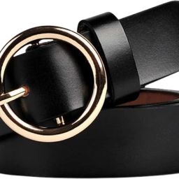 Women Black Artificial Leather Belt-image-80