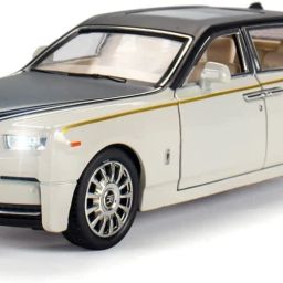 Big Size Rolls Royce Phantom Die cast Metal Car Toy Light & Sound for Boys Girls-image-52
