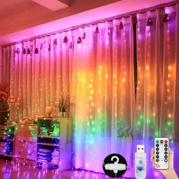 300 LEDs 9 m Multicolor Flickering Bulb Rice Lights-11