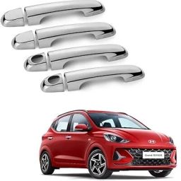 Chrome Door Handle COVER for Grand i10 NIOS Facelift 2023 Car Grab Handle Cover-23
