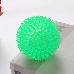Pet Chew Playing Rubber Ball Toy -1 Pcs Sound Ball with Led Rubber Squeaky Toy, Rubber Toy, Chew Toy, Ball, Ball For Dog & Cat-image-0