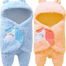 New Born Supersoft Wearable Swaddle Wrapper Cum baby Sleeping bag Combo of 2 Sleeping Bag-image-62
