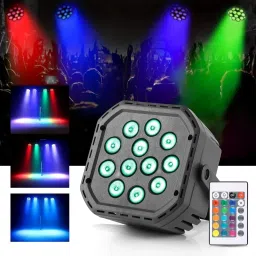 12 Led DJ Light with Remote Control Party Disco Light for MULTICOLOUR CHANGING Disco Ball Set-16
