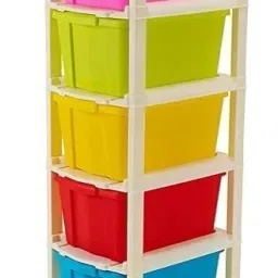 5 layer Plastic Modular Drawer System for Home, Office, Hospital, Parlor Plastic Kitchen Trolley-image-91