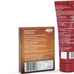 404 Ultra Thin Chocolate Condoms-3 Sheets with Stawberry Flavored Lubricant-50ml-image-29