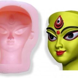 Silicone Fondant & Gum paste Mould Hindu Goddess, Durga Idol face-13