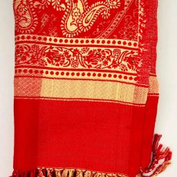 Kashmiri queen Wool Self Design Men, Women Shawl-image-10