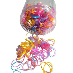 LYTIX Girls Set of 300 Assorted Ponytail Holders-image-51