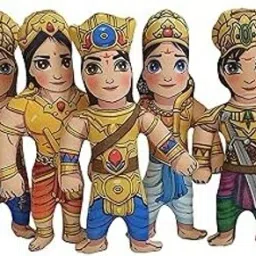 Panch Pandavas (Pair of 5 Dolls) Stuffed Soft Toy - 7.5 inch-11