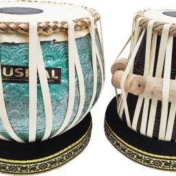 Handmade Imported Green Designer Colorful Tabla-image-43