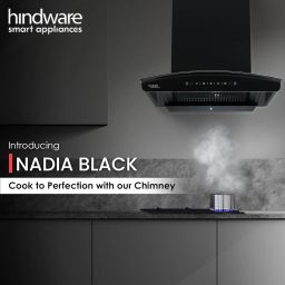 Smart Appliances Nadia IN 60 cm 1500 m?/hr Filterless Auto Clean Wall Mounted Black 1500 CMH Chimney-image-99
