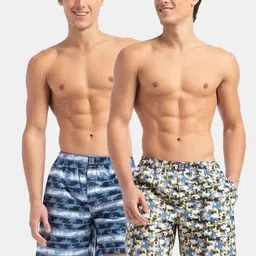 jockey Pack of 2 Printed Men Multicolor Boxer Shorts-picture-39