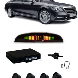 YB413 Black Car Reverse Parking Sensor with LED Display 4 Sensor Y413 Parking Sensor-image-0