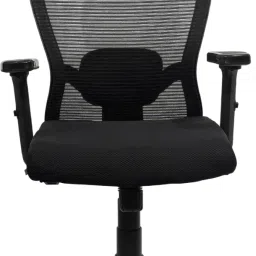 Revolving Chair for Office with Adjustable Lumbar | Best Computer Chair for Home Fabric, Mesh Office Adjustable Arm Chair-image-17