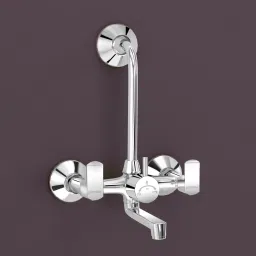 High Quality 2 in 1 Wall Mixer Faucet /Wall Mounted Over Head Shower with Teflon Tap Diverter Water Tap Bath Taps For Bathroom (APS-1289,Kroma-Chrome) Mixer Faucet-1