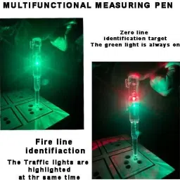 goodsbazaar OMKARZONE 1PCS High-Brightness Intelligent Voltage Tester Digital Voltage Tester image 4