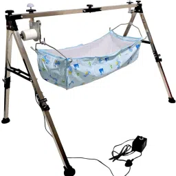 "Electric Baby Hammock Cradle with Motorized Swing and Dinosaur Design Fabric"-17