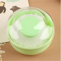 Skin Care Baby Powder Puff with Powder Storage and Box Holder for New Born Kids-56
