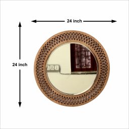 Designer Wooden Frame Bathroom Mirror Bathroom Mirror-picture-20