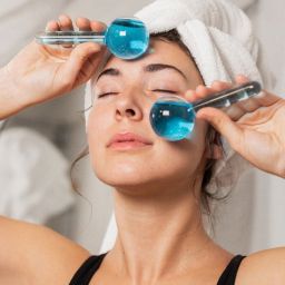 oneexport Smart Magic Cool Face Roller Ball, Facial Massage Magic Ice Globes for Face Ice Roller Globe Ball for Facial Massager-picture-21