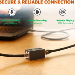 Fedus RJ45 Coupler Ethernet Coupler Cat7, Cat6 Cat5e RJ45 8P8C Inline lan Coupler Ethernet Extender Adapter 5pcs. Lan Adapter image 5