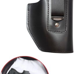 IWB Leather Cover For ,Glock 17, 19, Taurus PT 57, Fox,Prime, Stallion 32x Pistol/Gun Cover, Racquet Carry Case/Cover Free Size-image-71