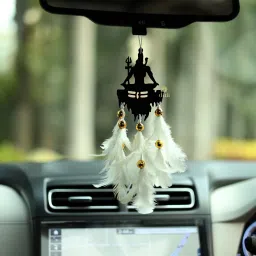 Dream catcher Shivji Car Hanging Wind chime Wall Hanging for Home, Garden Decor Feather Dream Catcher-image-78