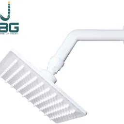 jbg by na PVC Overhead Shower with Arm and Wall Flange, Single Handle, ( 5 x 5) Pack of 2 Fixed Mount image 3
