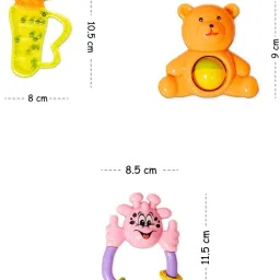 zokato Munchkin Rattle Set for Babies ( with 6 Rattle Toys)Color May Vary Rattle image 4