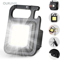Keychain LED Light with Bottle Opener, Magnetic Base, Rechargeable LED Front Light-image-60