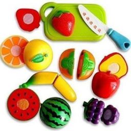 Realistic Sliceable Fruits Cutting Play Toy Set with Velcro-image-10