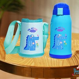 Stainless Steel Insulated Sipper Bottle for Kids/Sipper Bottle with Straw (Blue)-10