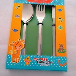 Stainless steel 3Pcs Baby Cutlery Set/Baby Feeding Utensils (Spoon, Knife and Fork) Stainless Steel Cutlery Set-20