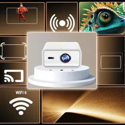 AUN Legend Smart Projector 4K Ultra HD Support, 24000lm, 1080p, Auto(Focus+Keystone) (24000 lm / Wireless / Remote Controller) Portable Projector image 2