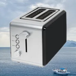 sahu by bpl BPL Pop Up Toaster with 2 Slice Stainless Steel Toaster, Black/Silver, 750 W Pop Up Toaster image 3