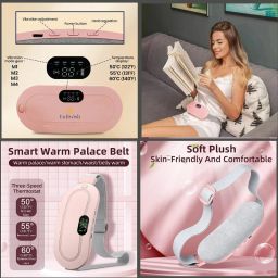 da novira Portable Electric Waist Belt for Cramps_Back Pain Relief Device Electrical 0 ml Hot Water Bag image 3