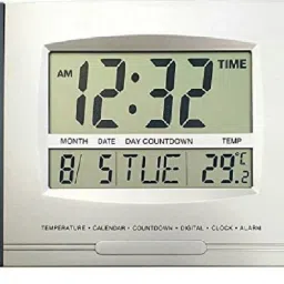 Digital 10 cm X 21 cm Wall Clock-24
