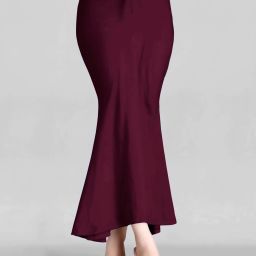 Spangel Fashion Wine Petticote Lycra Blend Petticoat-image-113