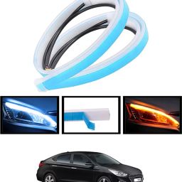 Universal Waterproof Yellow/White Fancy Design Audi Strip Light For Car-295 Car Fancy Lights-image-67