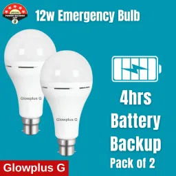 Reliable Emergency Bulbs 12W – Combo of 2 3 hrs Bulb Emergency Light-16