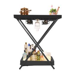 haus of bars by speedx Model J Steel Portable Bar Table In Matte Black Finish-picture-26