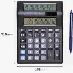 joyal CT-2000 Dual Display Desktop Powered by Solar & Battery, Enhanced with Soft Keys CT2000 BasicCalculator image 2