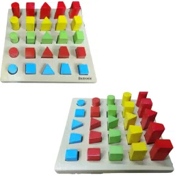Wooden Multi Shape Peg Board 25 Pegs for Hand Physiotherapy Rehab Medical Reacher & Grabber-4